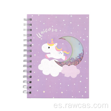 Lindo cuaderno de Mulberry Spiral Journal de color coloreado